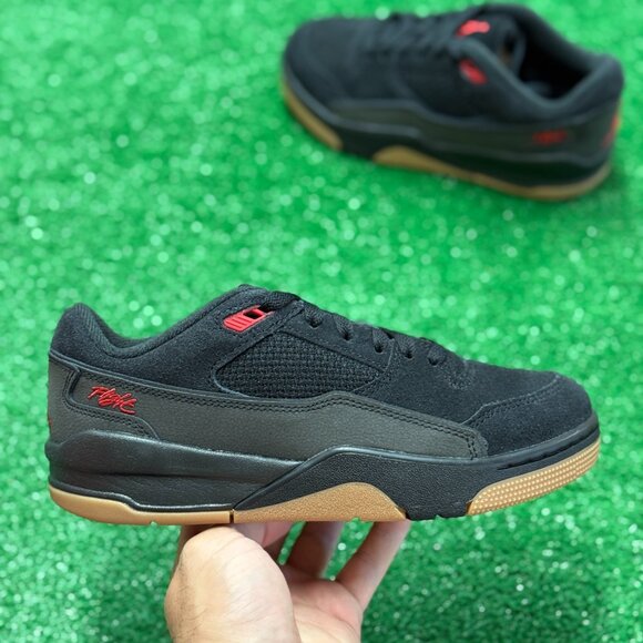 Nike Jordan Flight Court Black Gum Medium Brown GS HF3333-001 NEW Multi Sz - Picture 1 of 5